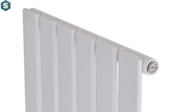 Вертикальный дизайнерский радиатор отопления Arttidesign Livorno 6/2200/408/50 белый матовый, Белый матовый