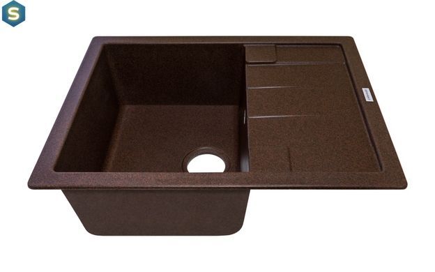 Кухонна мийка Adamant Anila 645x495x200 mokko 100001394, Цемент матовий