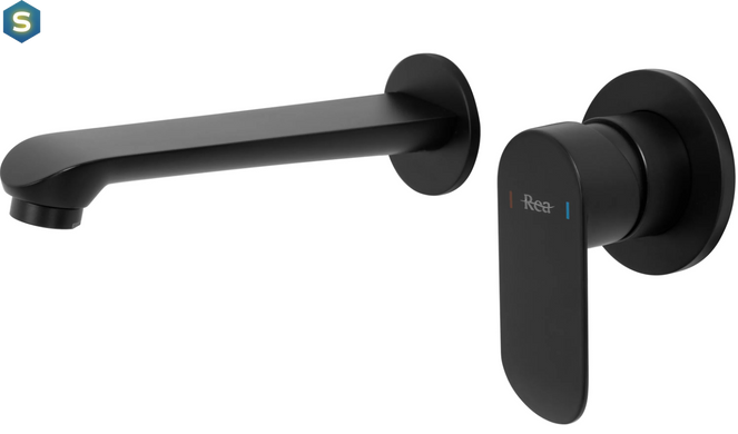 Змішувач для умивальника Rea Hyper + Box black прихованого монтажу REA-B2061, Черный матовый
