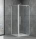Душова кабіна Dusel DL198 + DL196 Chrome 1000x1000x1900, Хром, прозорий, хром, 100x100