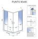Душова кабіна Rea Punto 90x90 black REA-K4801, Чорний/золото, Універсальна, прозорий