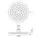 Верхній душ Ponsi Showerhead Round BNSOFCSF17, Хром