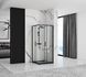 Душова кабіна Rea Punto 90x90 black REA-K4801, Чорний/золото, Універсальна, прозорий