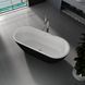 Ванна акриловая отдельностоящая Koller Pool AquaLuxe 1700x750 White/MattBlack с сифоном 0202261501, Черный матовый