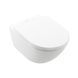 Унитаз подвесной Villeroy & Boch Subway 3.0 DirectFlush 4670TS01 c крышкой Soft Close Slim, Белый