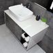 Тумба с умывальником Rexon Ombra RX99CG/100 Glossy White/Concrete Grey 19910C