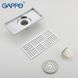 Трап для душа Gappo G82050, латунь, 100х200 мм, хром