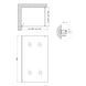 Душова перегородка Qtap Walk-In Standard CRM2011.C8 110x190 см, скло Clear 8 мм, покриття CalcLess, Універсальна, прозорий