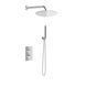 Душевая система Kohlman Axel 35 chrome с термостатом + BOX скрытого монтажа KPL-QW432A35, Хром