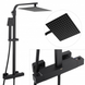 Душова система Yoka Goba 25 black з термостатом BP.GOBA-THERM-25-BLK, Черный матовый