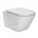 Унитаз подвесной Roca Gap Clean Rim с сидением Soft Close Slim A34H470000, Белый
