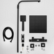 Душова система Yoka Goba 25 black з термостатом BP.GOBA-THERM-25-BLK, Черный матовый