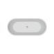 Ванна акриловая отдельностоящая Koller Pool AquaLuxe 1700x750 White/MattBlack с сифоном 0202261501, Черный матовый
