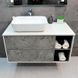 Тумба с умывальником Rexon Ombra RX99CG/100 Glossy White/Concrete Grey 19910C