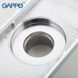 Трап для душа Gappo G82050, латунь, 100х200 мм, хром