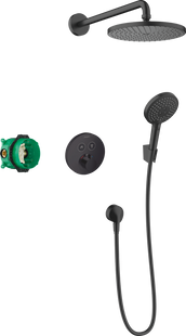 Душова система прихованого монтажу Hansgrohe Raindance S 240 1jet ShowerSelect S з термостатом Matt Black 27959670