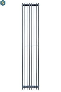 Вертикальный дизайнерский радиатор отопления Arttidesign Pesaro 10/1800/360/50 сірий матовый, Каппучино