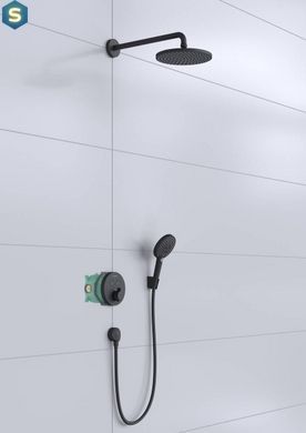 Душова система прихованого монтажу Hansgrohe Raindance S 240 1jet ShowerSelect S з термостатом Matt Black 27959670