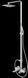 Душевая система Kohlman Saxo chrome с изливом QW277S, Хром