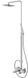 Душевая система Kohlman Saxo chrome с изливом QW277S, Хром