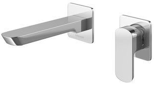 Смеситель для умывальника Kohlman Foxal chrome + BOX скрытого монтажа QW180F, Хром
