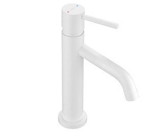 Смеситель для умывальника Mexen Rumba white низкий MEX-73500-20, Белый