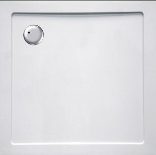 Душевой поддон Volle Compuesto 80x80x3,5 см квадратный white 4487.12808007, Белый, белый