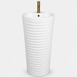 Підлоговий умивальник VBI Salandra 40x40 см white VBI-019035, Білий
