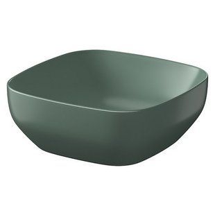 Умивальник на стільницю Cersanit Larga квадратний 38x38 зелений матовий K677-061