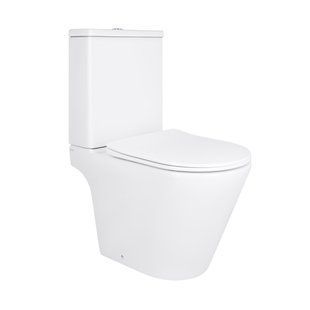 Унитаз напольный Qtap Dove Rimless безободковый с сиденьем Soft-close White QT06228380BW, Белый