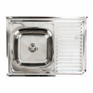 Кухонная мойка из нержавеющей стали Platinum 8060 L полировка (0,7/160 мм), Polish