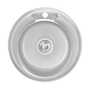 Кухонная мойка Lidz 490-A 0,6 мм Satin (LIDZ490A06SAT160), Satin