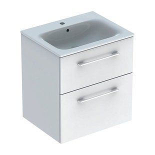 Тумба с умывальником Geberit Selnova Square 60 см 501.236.00.1 белая