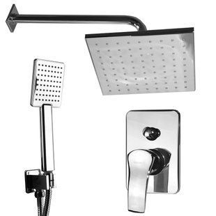Душевая система скрытого монтажа Globus Lux GLQU-0205S, Хром