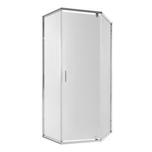 Душова кабіна Qtap Scorpio CRM10115-AC6 100x100 см, скло Clear 6 мм, покриття CalcLess, без піддона, Хром, Універсальна, хром, без поддона