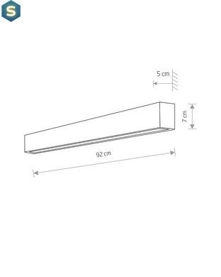 Светильник Nowodvorski 7594 Straight wall led T8LED 1x16W 3000K 2300Lm IP20 Bl