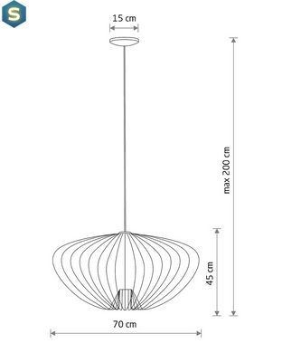 Подвесной светильник Nowodvorski 11252 Pumpkin L GU10 1x10W IP20 Umbra Gray