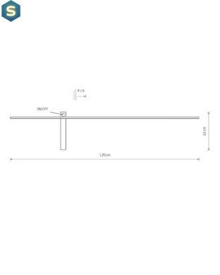 Светильник Nowodvorski 8117 Impulse LED 1x15W 3000K 500Lm IP23 Bl