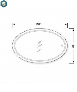 Дзеркало Мойдодир Magda 110x70 з LED підсвіткою та сенсором