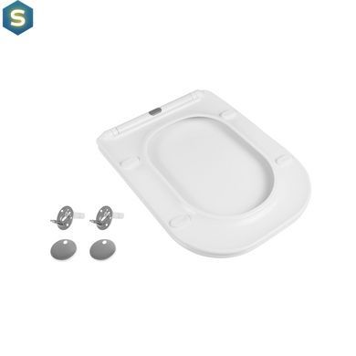 Сидіння для унітаза Qtap Presto з мікроліфтом Slim QT26992615EW, Білий