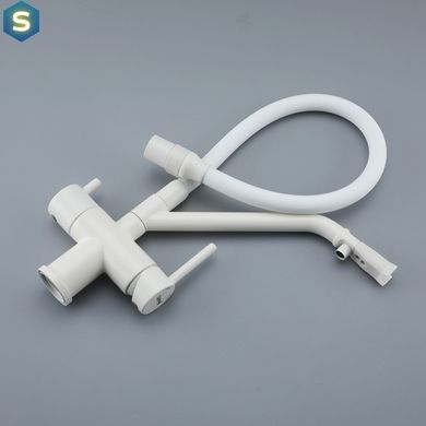 Смеситель для кухни на две воды Gappo G4398-88, Белый
