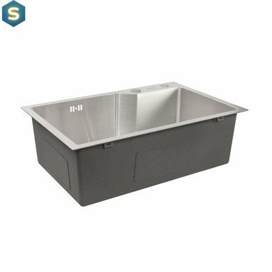 Кухонная мойка Platinum Handmade 650x430x220 (толщина 3,0/1,5 мм корзина и дозатор в комплекте), Нержавеющая сталь