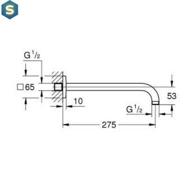 Кронштейн для верхнього душу Grohe Rainshower 27488000