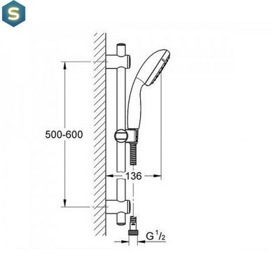 Душовий гарнітур Grohe VITALIO 27942000