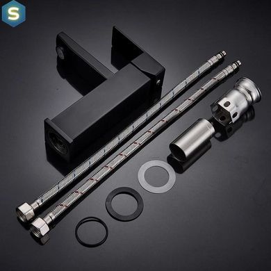 Змішувач для умивальника Wezer PRO1-02-BLACK, Черный матовый