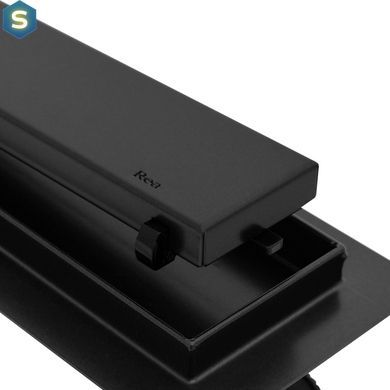Душовий канал Rea Neo Pro black 2в1 чорний 90 см REA-G8908