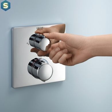 Душова система прихованого монтажу термостатична Grohe QuickFix Precision Grohtherm Cube 34882000, Хром