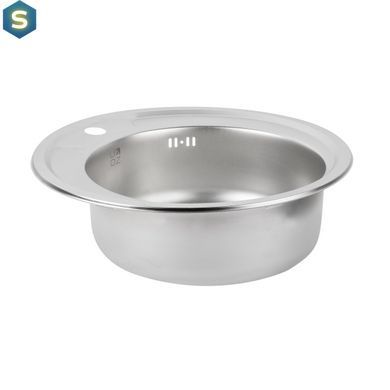 Кухонная мойка Lidz 490-A 0,6 мм Satin (LIDZ490A06SAT160), Satin