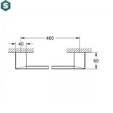 Держатель для полотенца Grohe Selection Cube 40767000