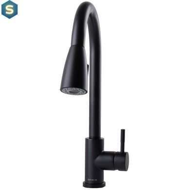 Змішувач для кухні Globus Lux Alpen SBT1-2031-BB, Черный матовый